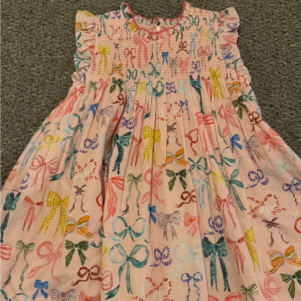 Pink Chicken NY Colorful Bow Patterned Dress